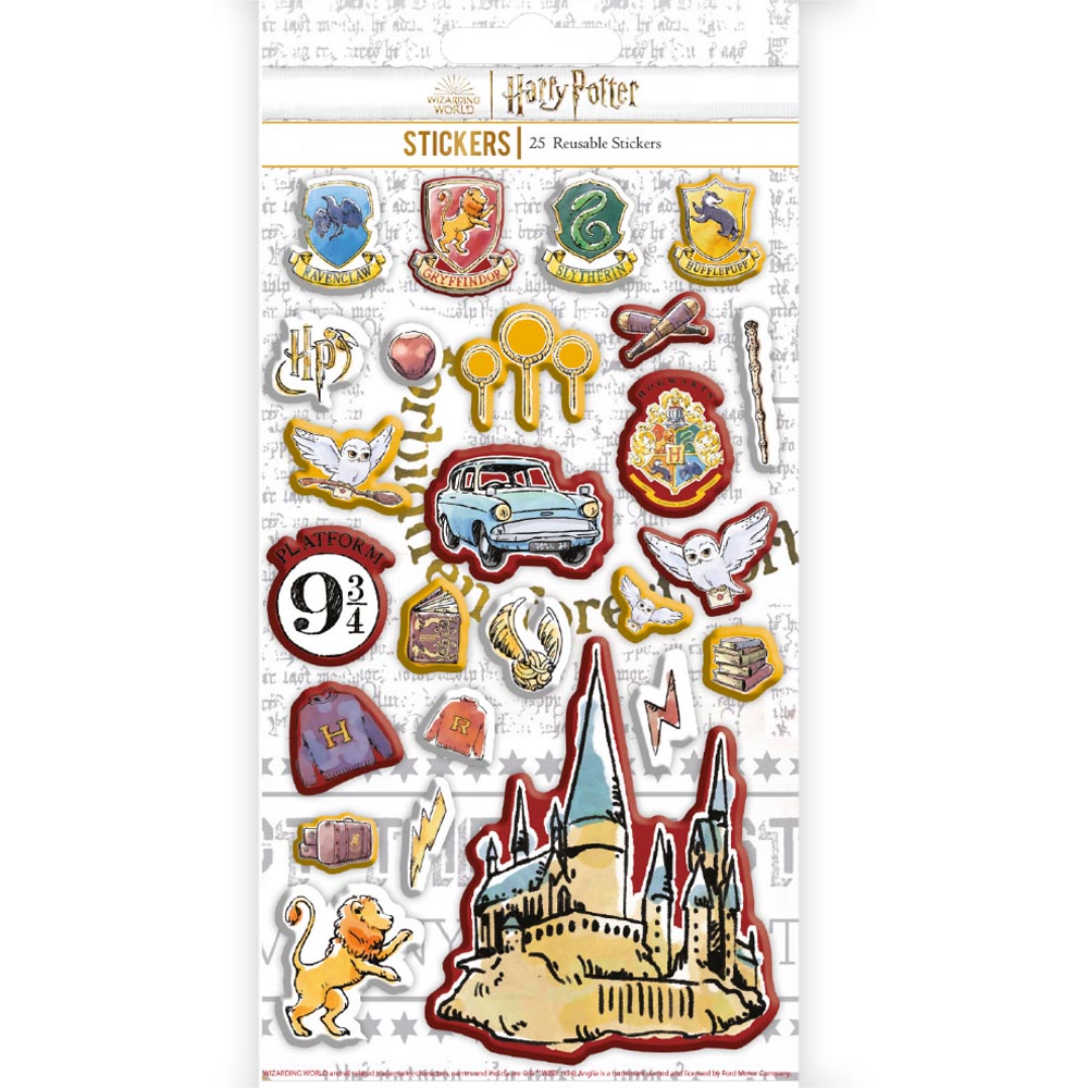 HARRY POTTER - (公開 25周年 ) - HOGWARTS / PUFFY STICKERS